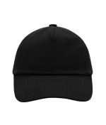 Enfant Casquette enfants 5 panneaux coton brossé lourd Noir 7790