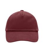 Enfant Casquette enfants 5 panneaux coton brossé lourd Bourgogne 7790