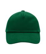 Enfant Casquette enfants 5 panneaux coton brossé lourd Vert-foncé 7790