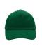 Enfant Casquette enfants 5 panneaux coton brossé lourd Vert-foncé 7790