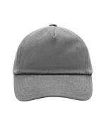Enfant Casquette enfants 5 panneaux coton brossé lourd Gris-foncé 7790