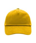 Enfant Casquette enfants 5 panneaux coton brossé lourd Jaune-d'or 7790