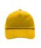 Enfant Casquette enfants 5 panneaux coton brossé lourd Jaune-d'or 7790