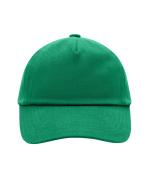 Enfant Casquette enfants 5 panneaux coton brossé lourd Vert 7790