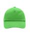 Enfant Casquette enfants 5 panneaux coton brossé lourd Vert-citron 7790