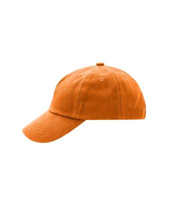 Enfant Casquette enfants 5 panneaux coton brossé lourd Orange 7790