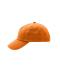 Enfant Casquette enfants 5 panneaux coton brossé lourd Orange 7790