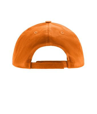 Enfant Casquette enfants 5 panneaux coton brossé lourd Orange 7790