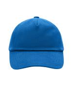 Enfant Casquette enfants 5 panneaux coton brossé lourd Royal 7790