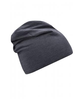 Unisex Jersey Beanie Black-melange 8430