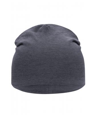 Unisex Jersey Beanie Black-melange 8430