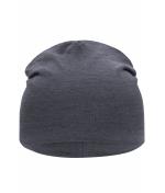 Unisex Jersey Beanie Black-melange 8430