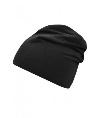 Unisex Jersey Beanie Zwart 8430