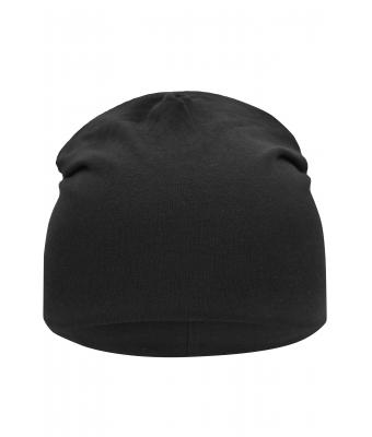 Unisex Jersey Beanie Zwart 8430