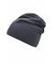 Unisex Jersey Beanie Zwart-melange 8430