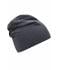 Unisex Jersey Beanie Zwart-melange 8430