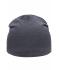 Unisex Jersey Beanie Zwart-melange 8430