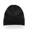 Unisex Knitted Hat Black/off-white 8432