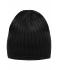 Unisex Knitted Hat Zwart/zwart 8432