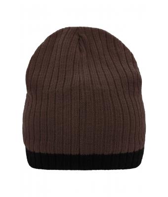 Unisex Knitted Hat Coffee/black 8432