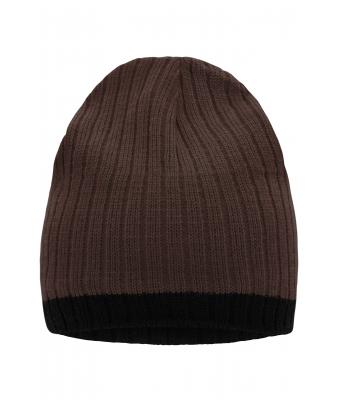 Unisex Knitted Hat Coffee/black 8432