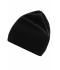 Unisex Knitted Hat Zwart/zwart 8432