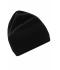 Unisex Knitted Hat Zwart/zwart 8432