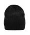 Unisex Knitted Hat Zwart/zwart 8432