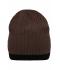 Unisex Knitted Hat Koffie/zwart 8432