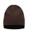 Unisex Knitted Hat Koffie/zwart 8432