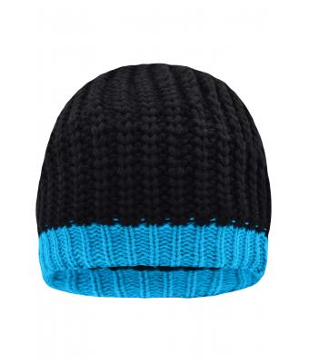 Unisexe Bonnet Sport d'Hiver Noir/aqua 8433