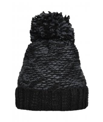 Unisexe Bonnet polaire Highloft Gris-foncé/noir 8435