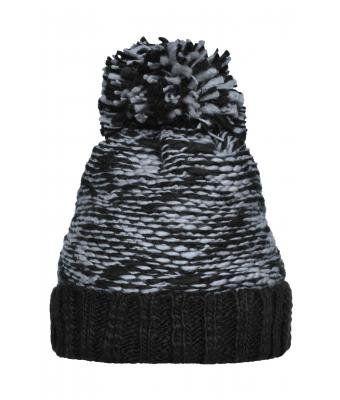 Unisex Highloft Fleece Hat Light-grey/black 8435