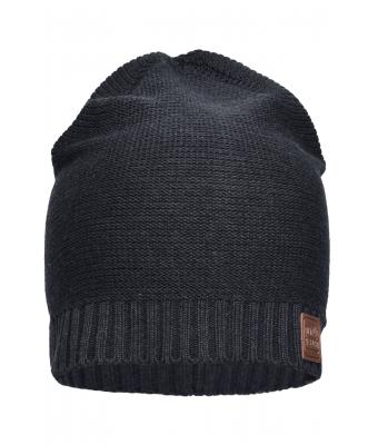Unisexe Bonnet en coton Gris-mélange 8439