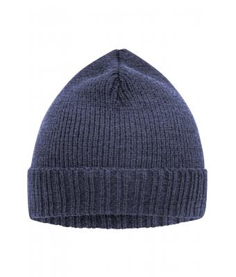 Unisex Basic Knitted Beanie Denim-melange 8447