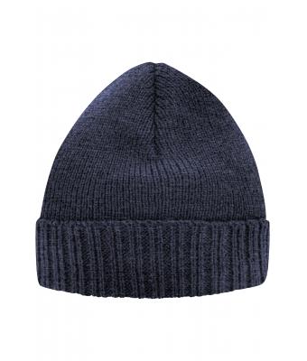 Unisex Basic Knitted Beanie Denim-melange 8447