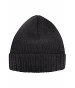 Unisex Basic Knitted Beanie Grey-melange 8447