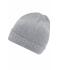 Unisex Basic Knitted Beanie Light-grey-melange 8447