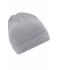 Unisex Basic Knitted Beanie Light-grey-melange 8447