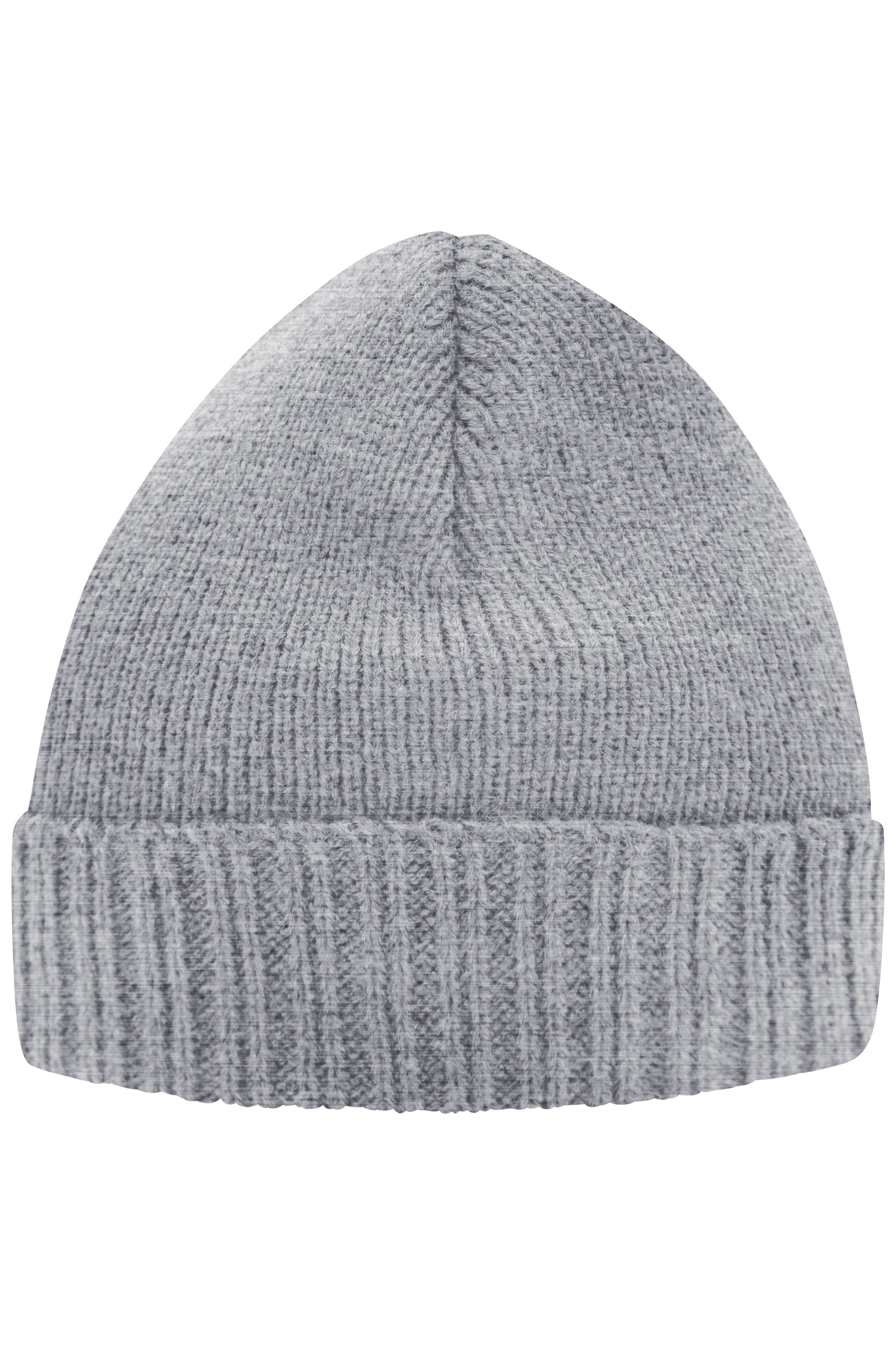Unisex Basic Knitted Beanie LightgreymelangeDaiber