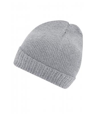Unisex Basic Knitted Beanie Lichtgrijs-melange 8447