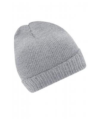 Unisex Basic Knitted Beanie Lichtgrijs-melange 8447