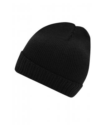 Unisex Basic Knitted Beanie Black 8447
