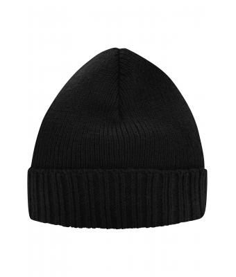 Unisex Basic Knitted Beanie Black 8447