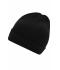 Unisex Basic Knitted Beanie Zwart 8447