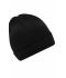 Unisex Basic Knitted Beanie Zwart 8447