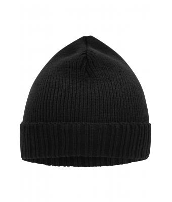 Unisex Basic Knitted Beanie Zwart 8447