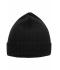 Unisexe Bonnet tricoté basique Noir 8447