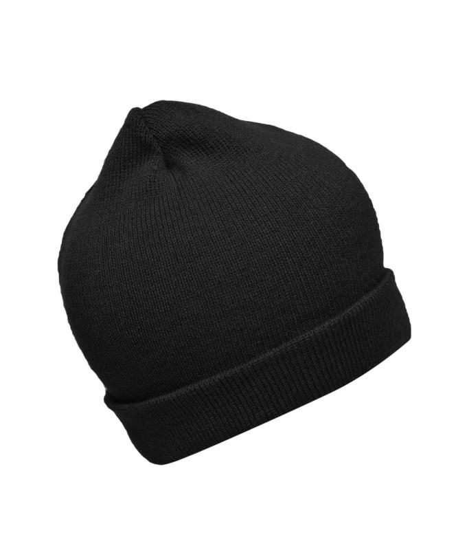 Unisex Knitted Promotion Beanie Black 8448
