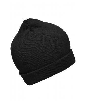 Unisex Knitted Promotion Beanie Zwart 8448